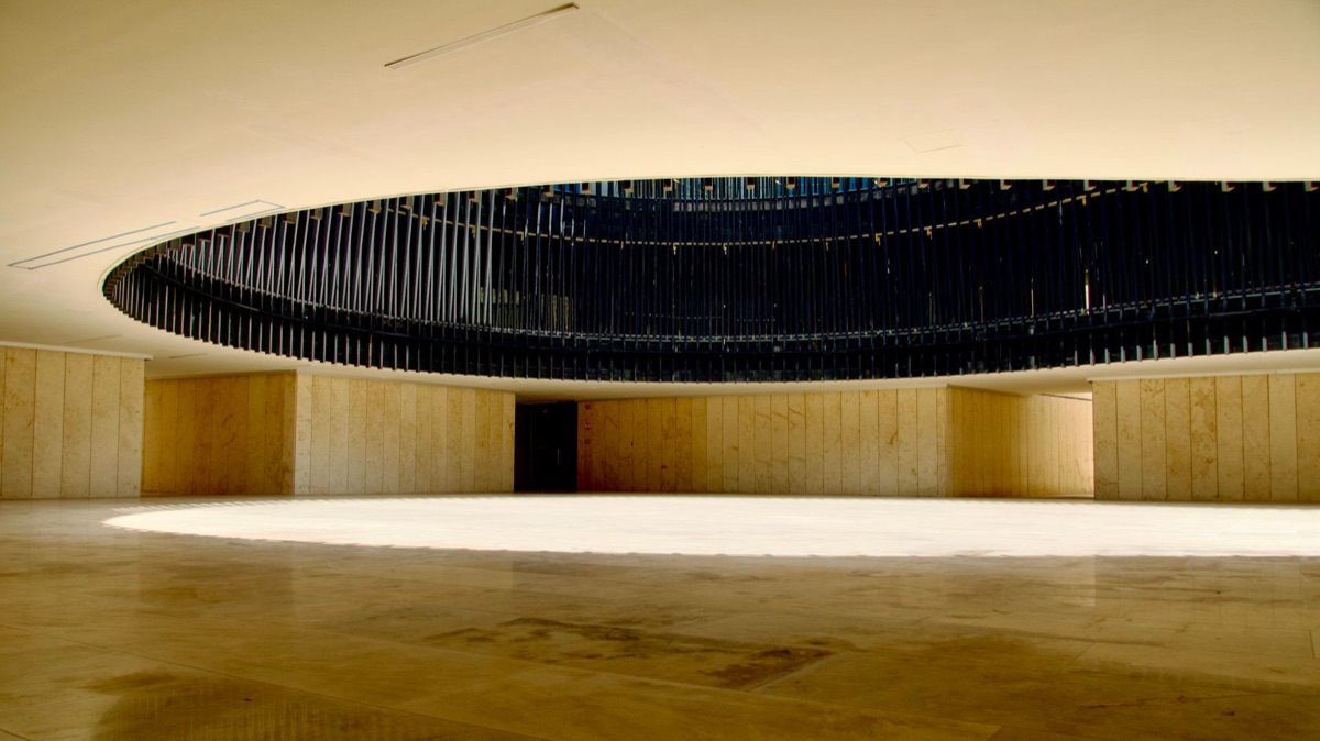 Interior of a traditional Tokyo concert hall