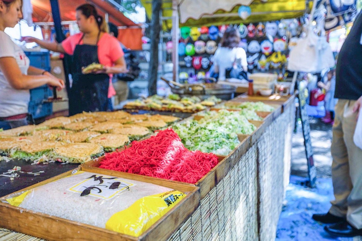 mercato locale a Tokyo