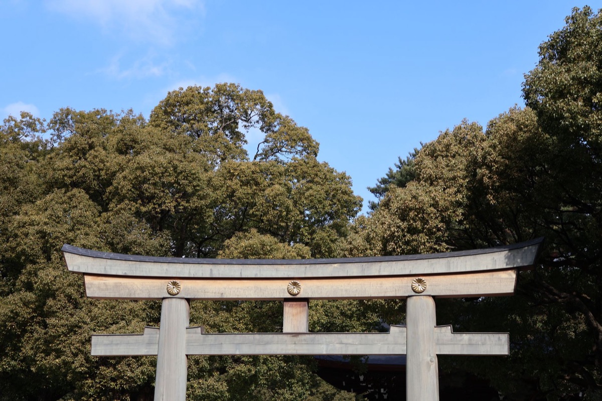 locale torii portaal in tokyo