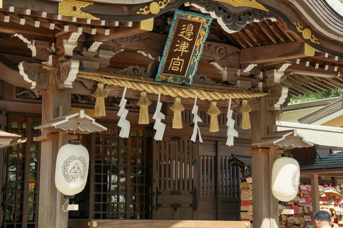 entrada de um templo japonês em Shibuya, Tokyo