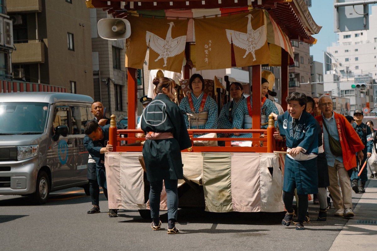 Festival float in Tokyo's matsuri