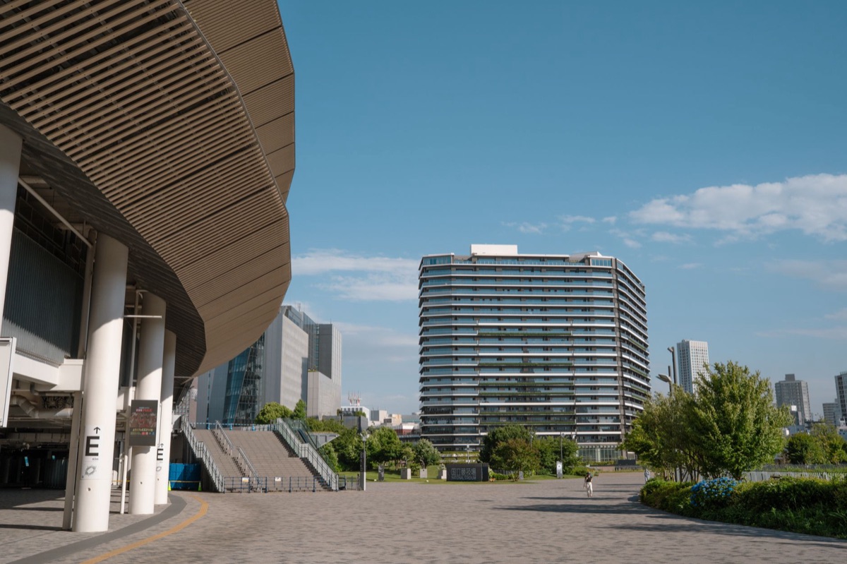 modern education building in tokyo with traditional elements
