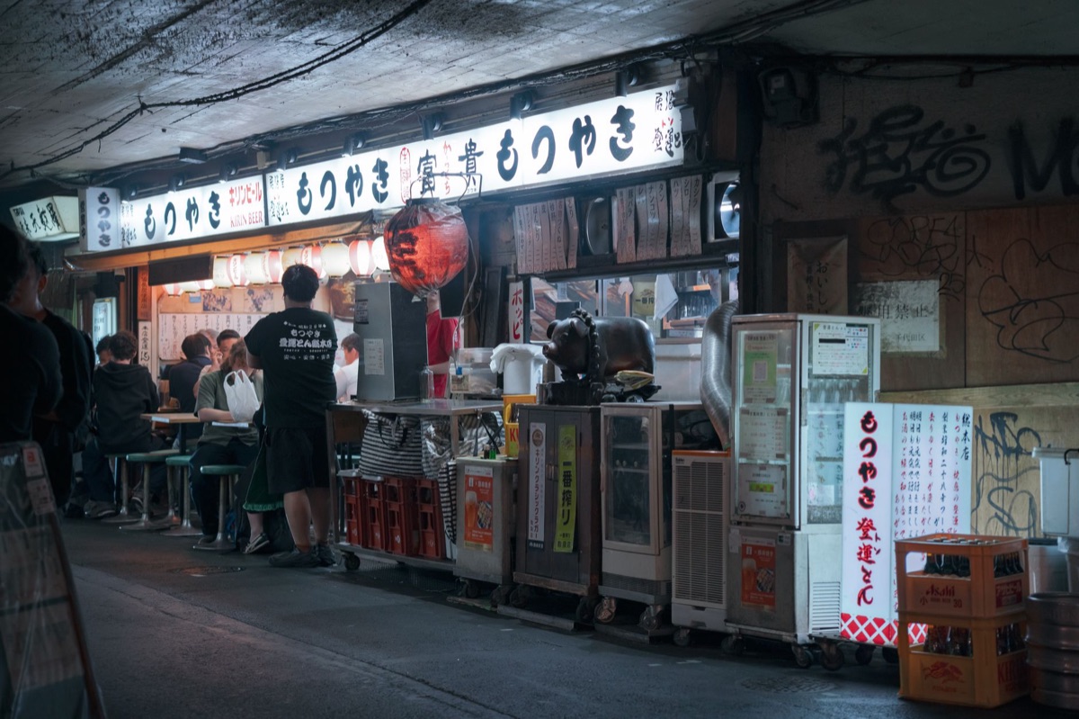 tijdelijke tuckshop in tokyo
