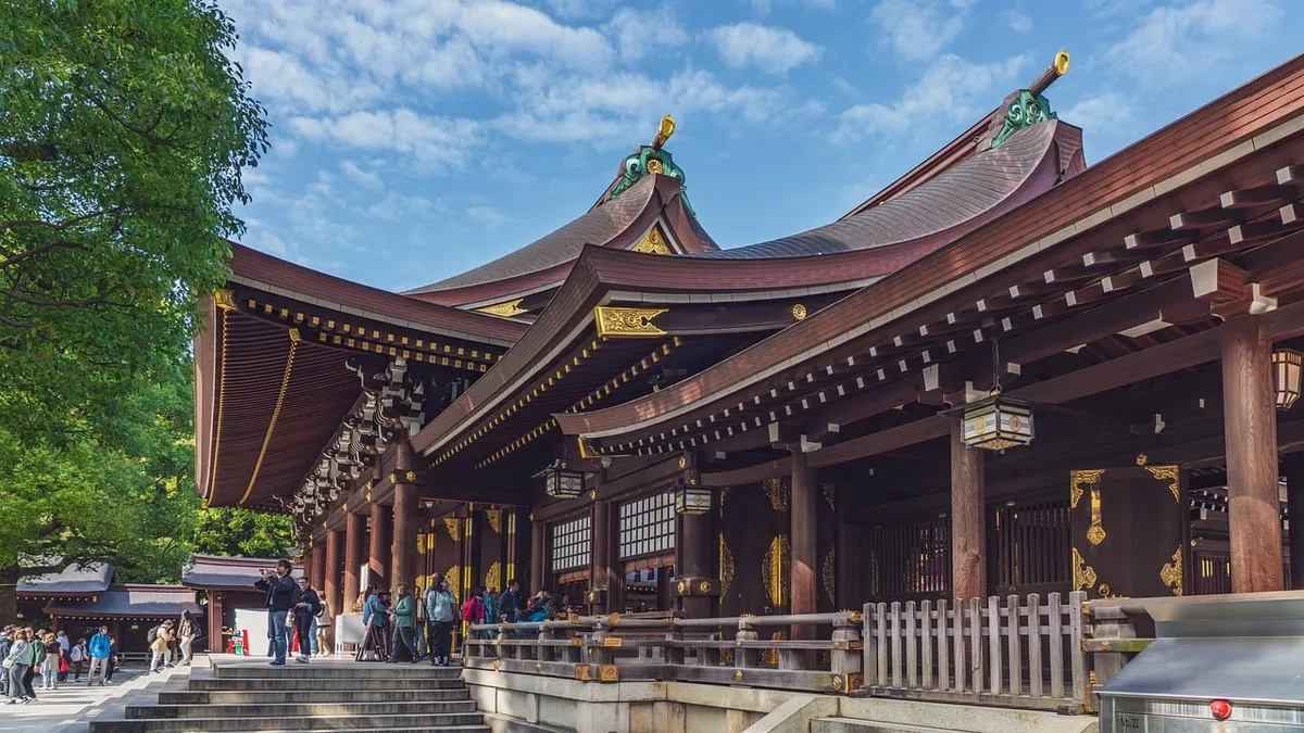 meiji temple, tokyo, temple, religion, architecture, shrine, shinto, shinto shrine, japan