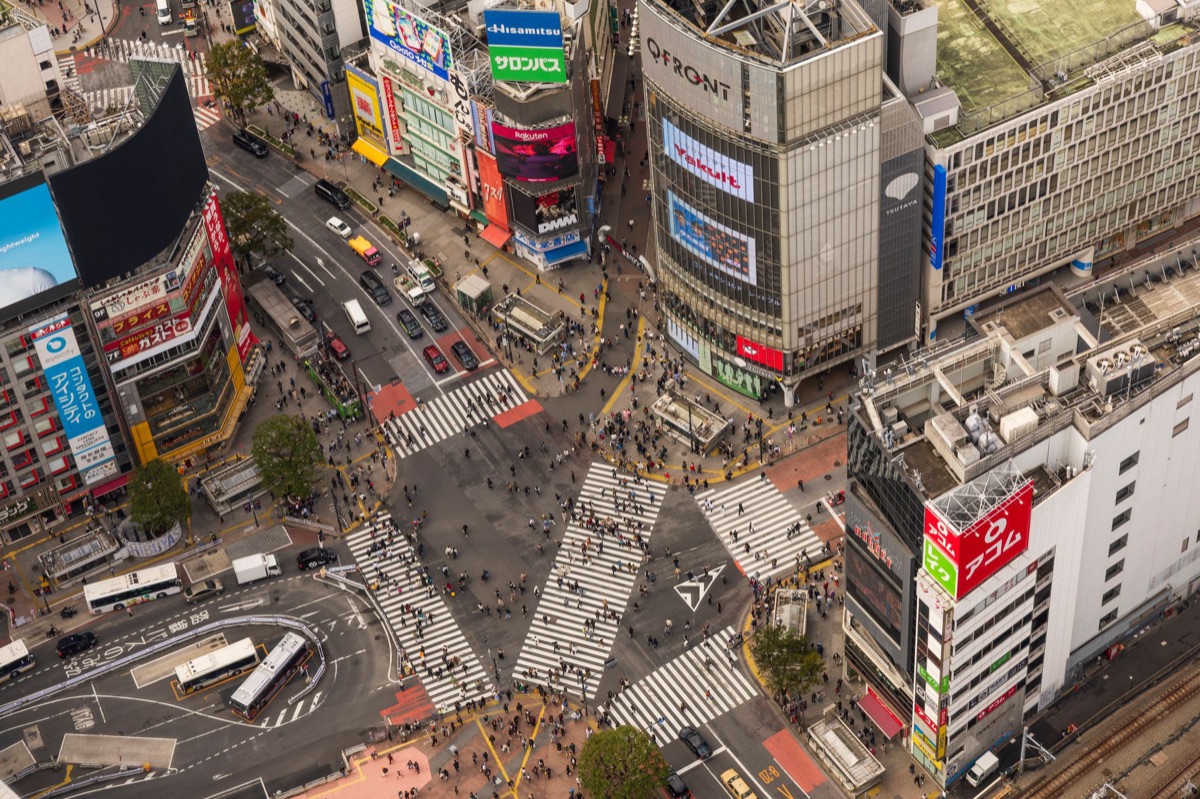 Aussicht vom Shibuya Sky Aussichtspunkt